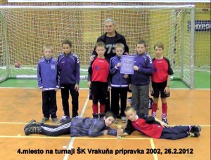 4.miesto na turnaji ŠK Vrakuňe